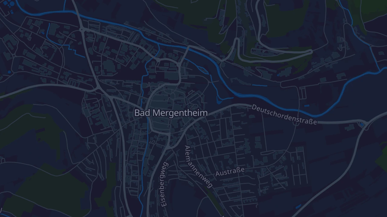 Karte von Bad Mergentheim