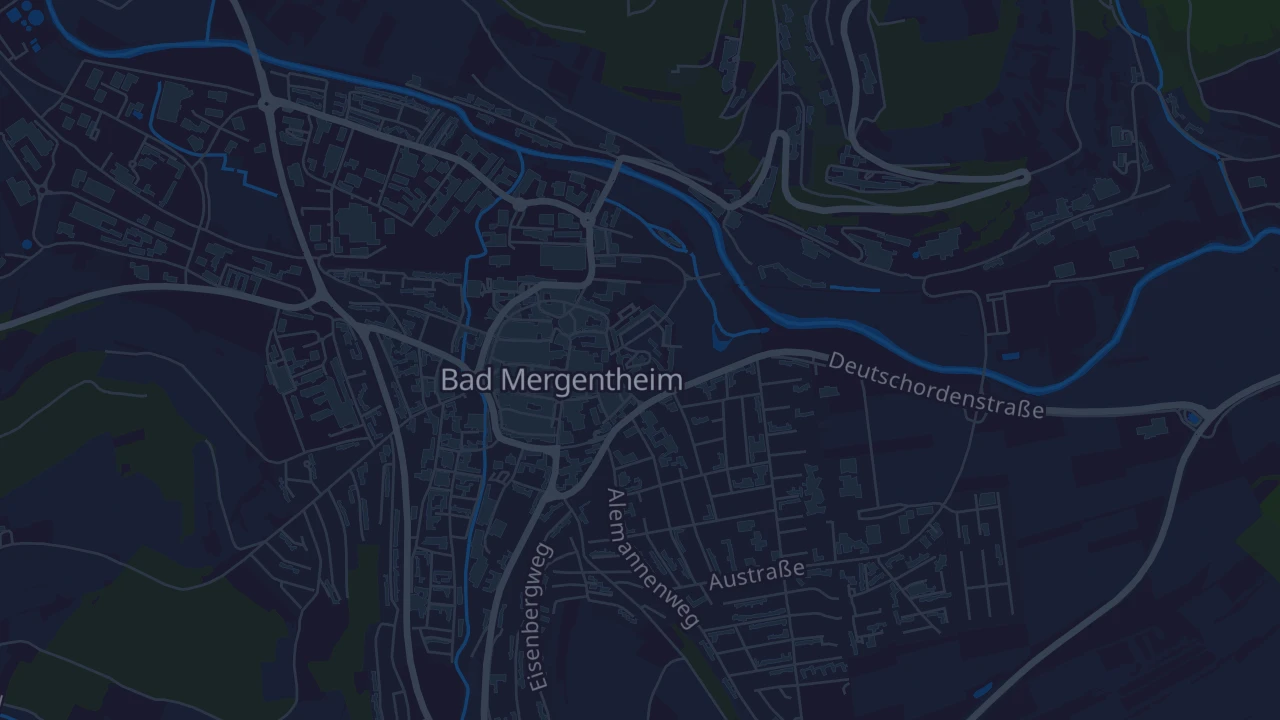 Karte von Bad Mergentheim