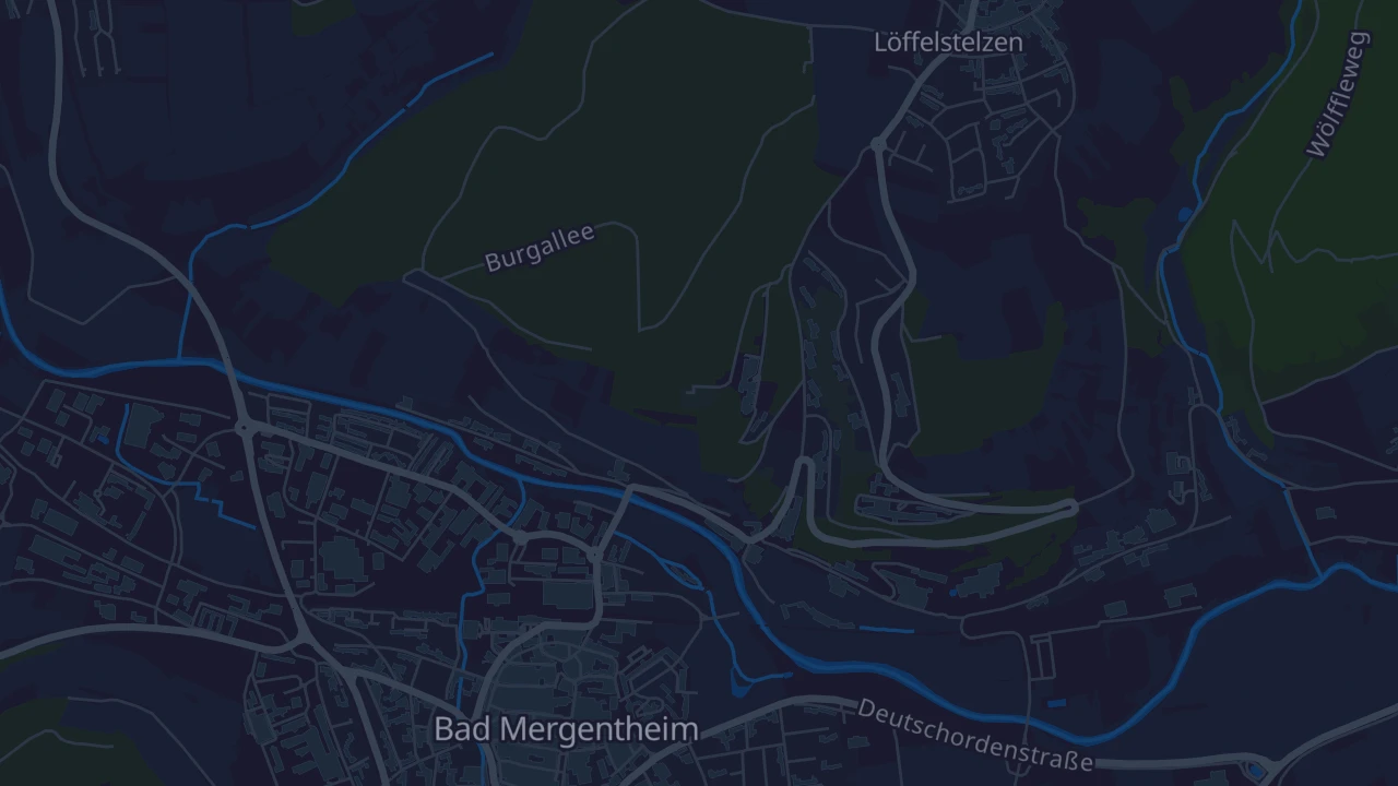 Karte von Bad Mergentheim