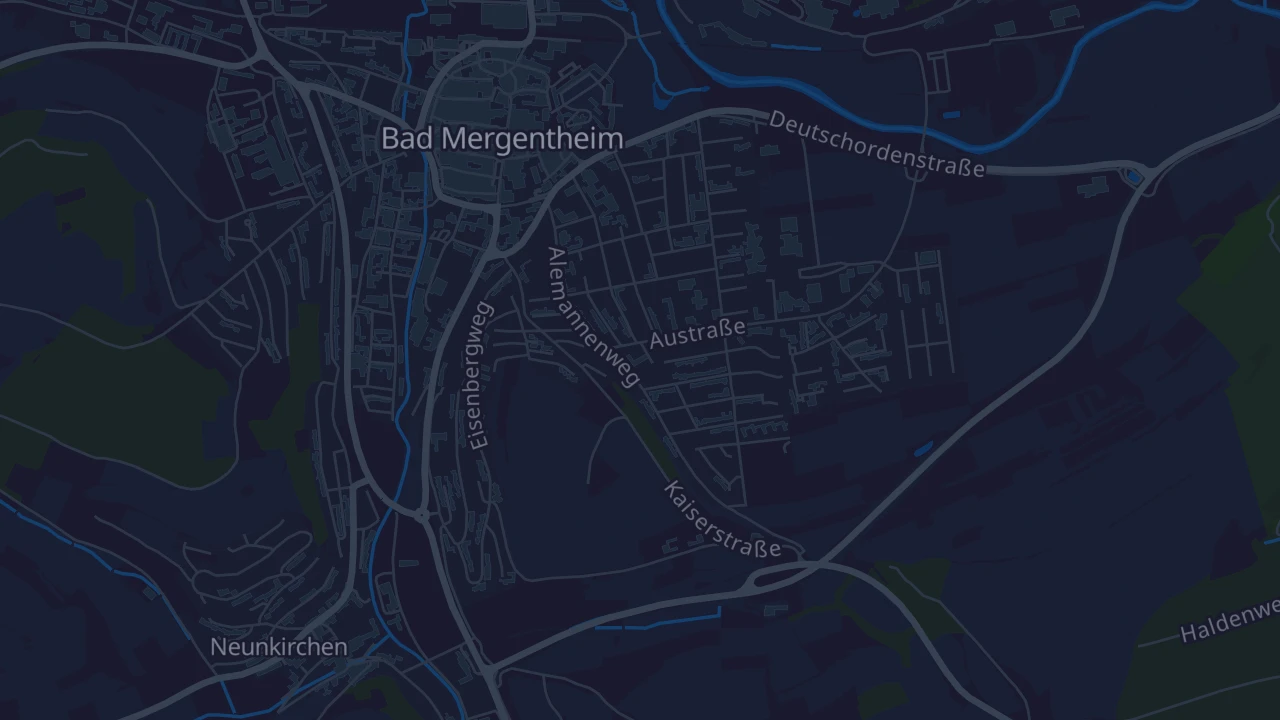 Karte von Bad Mergentheim