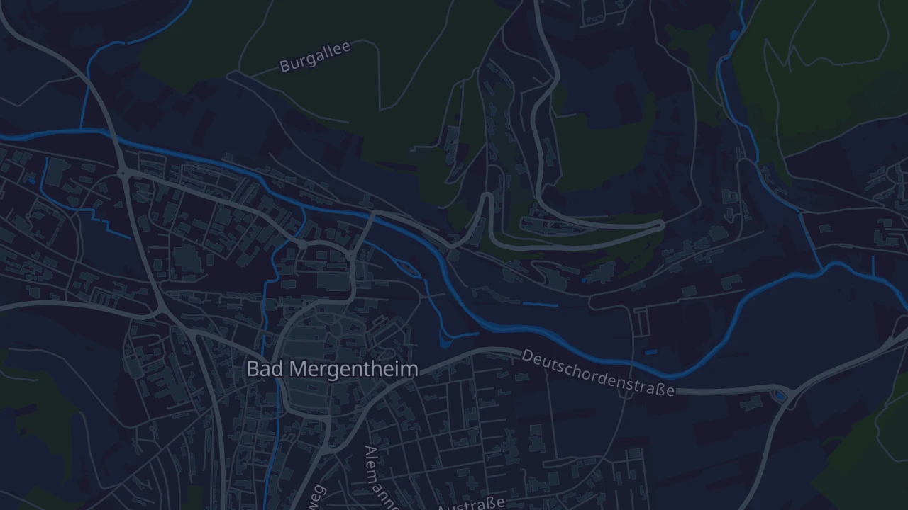 Karte von Bad Mergentheim