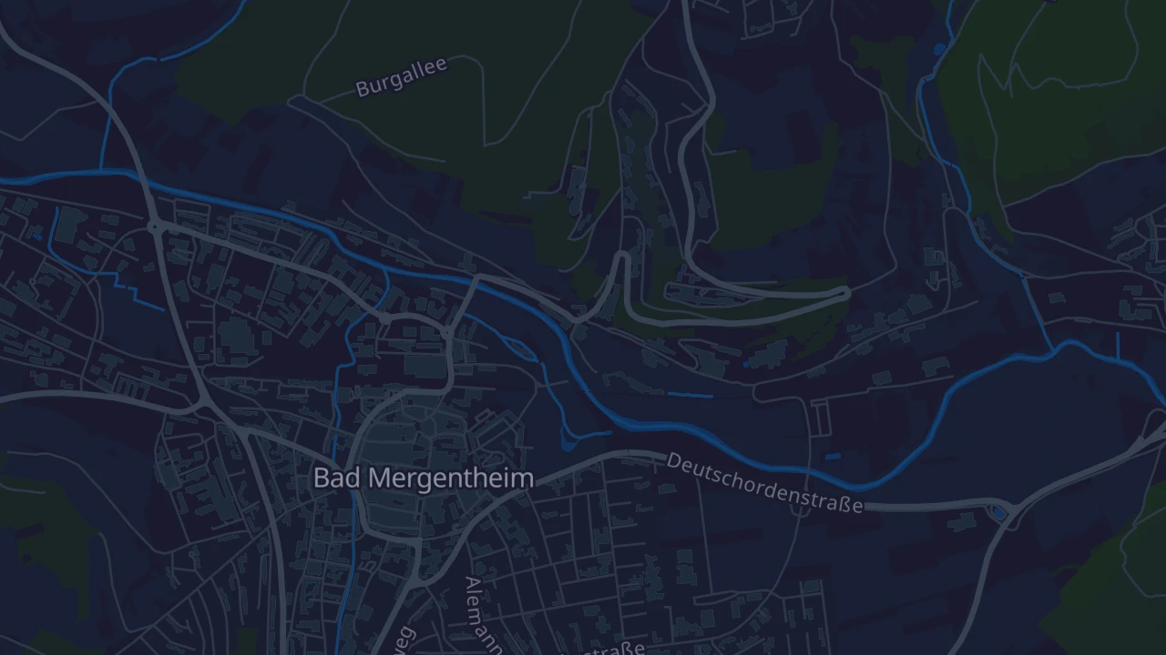 Karte von Bad Mergentheim