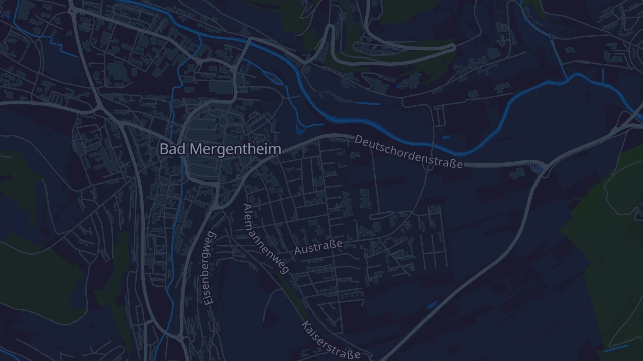 Karte von Bad Mergentheim