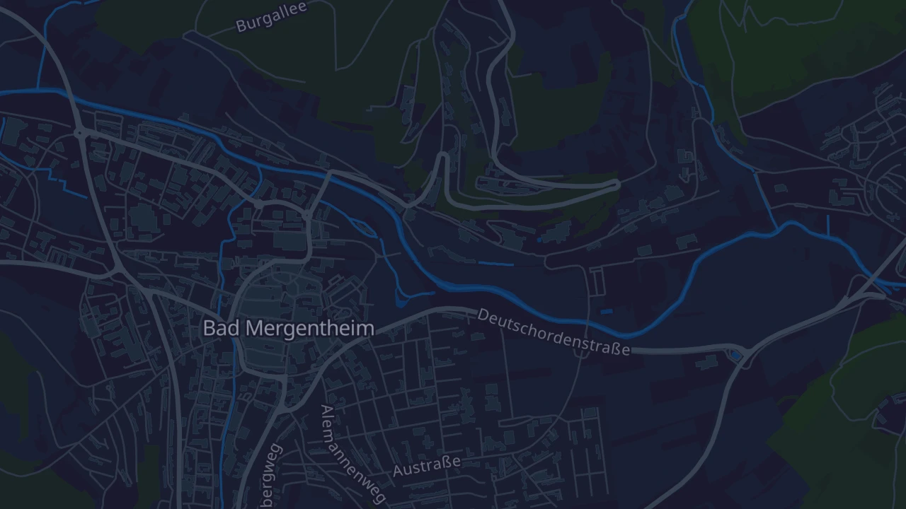 Karte von Bad Mergentheim