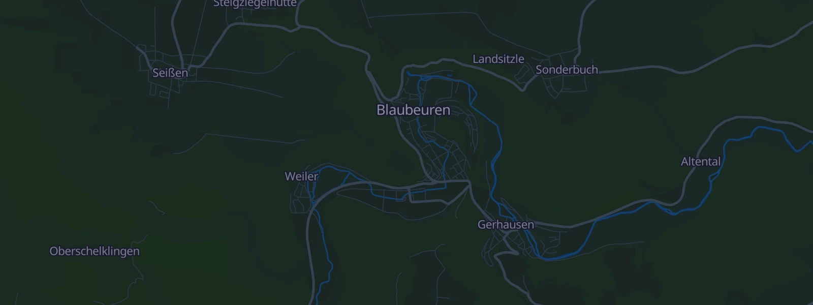 Karte von Blaubeuren