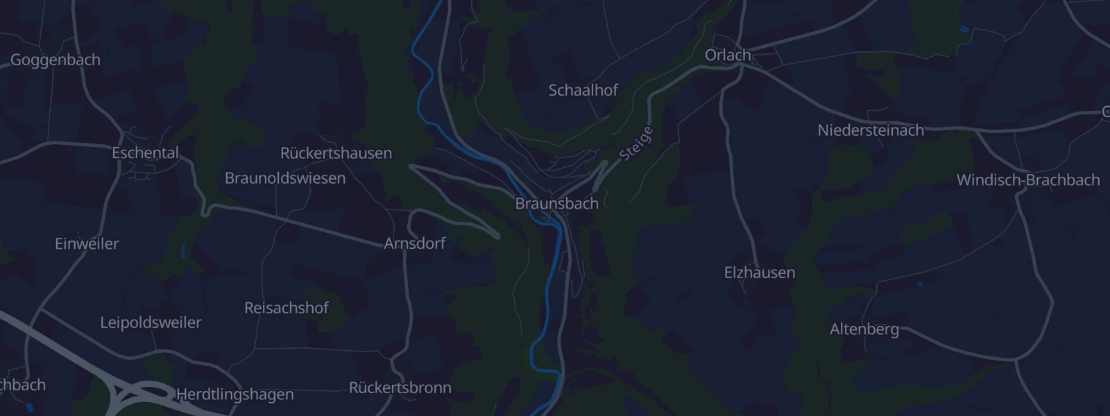 Karte von Braunsbach
