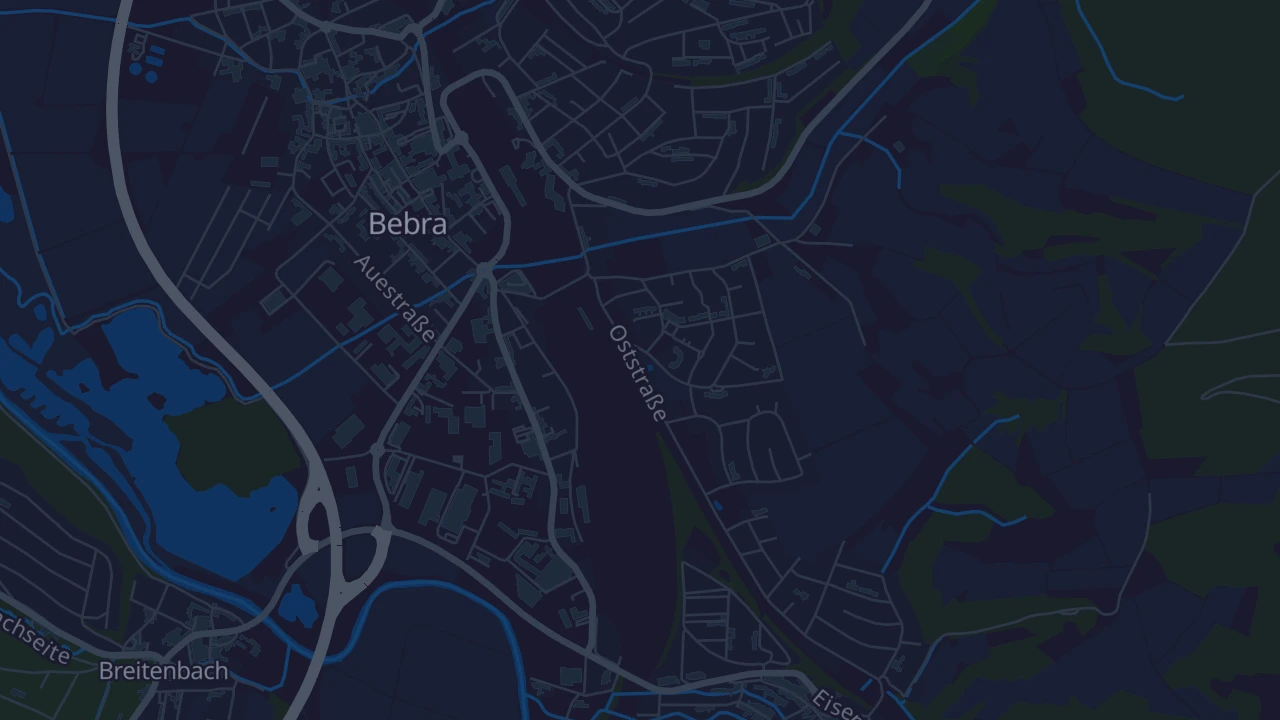 Karte von Bebra