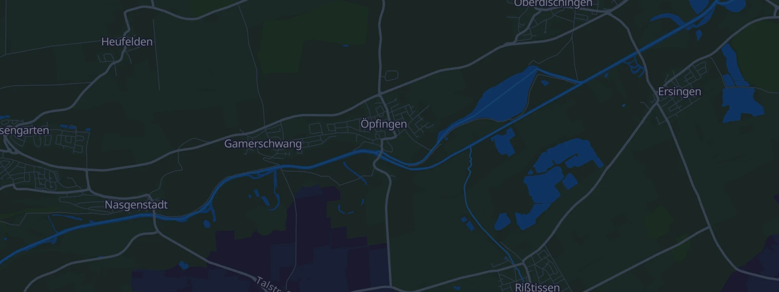 Karte von Öpfingen