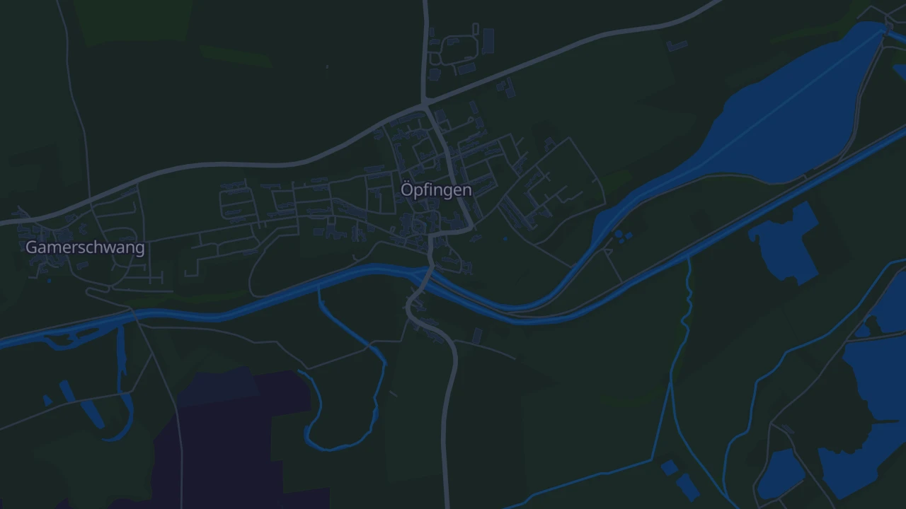 Karte von Öpfingen