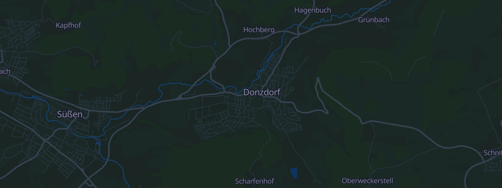 Karte von Donzdorf