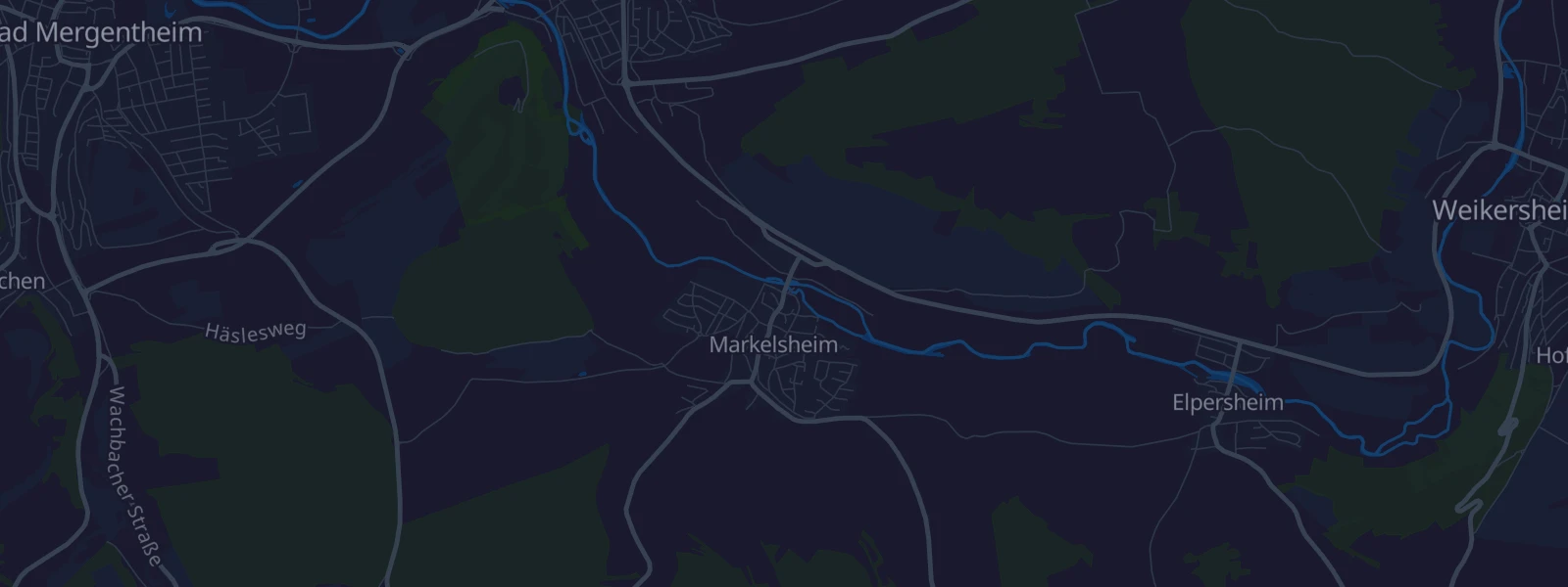 Karte von Bad Mergentheim - Markelsheim
