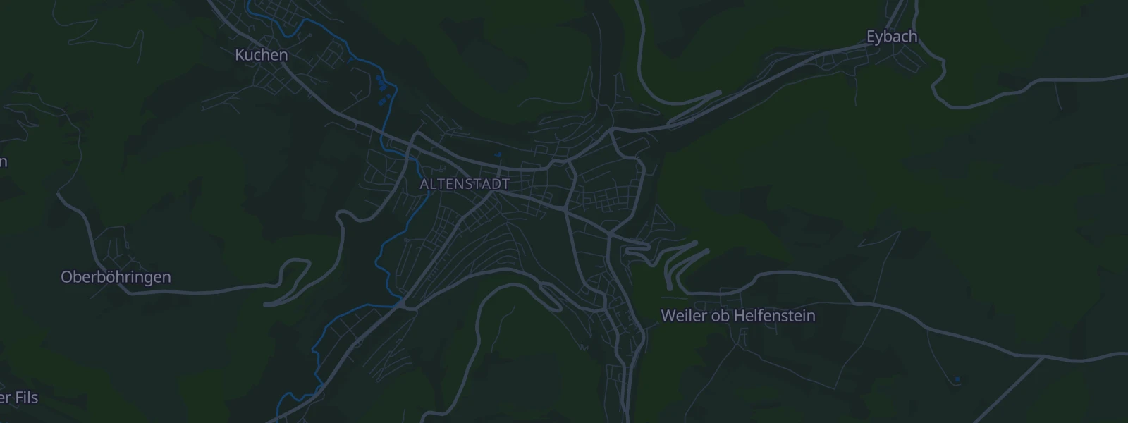 Karte von Geislingen an der Steige