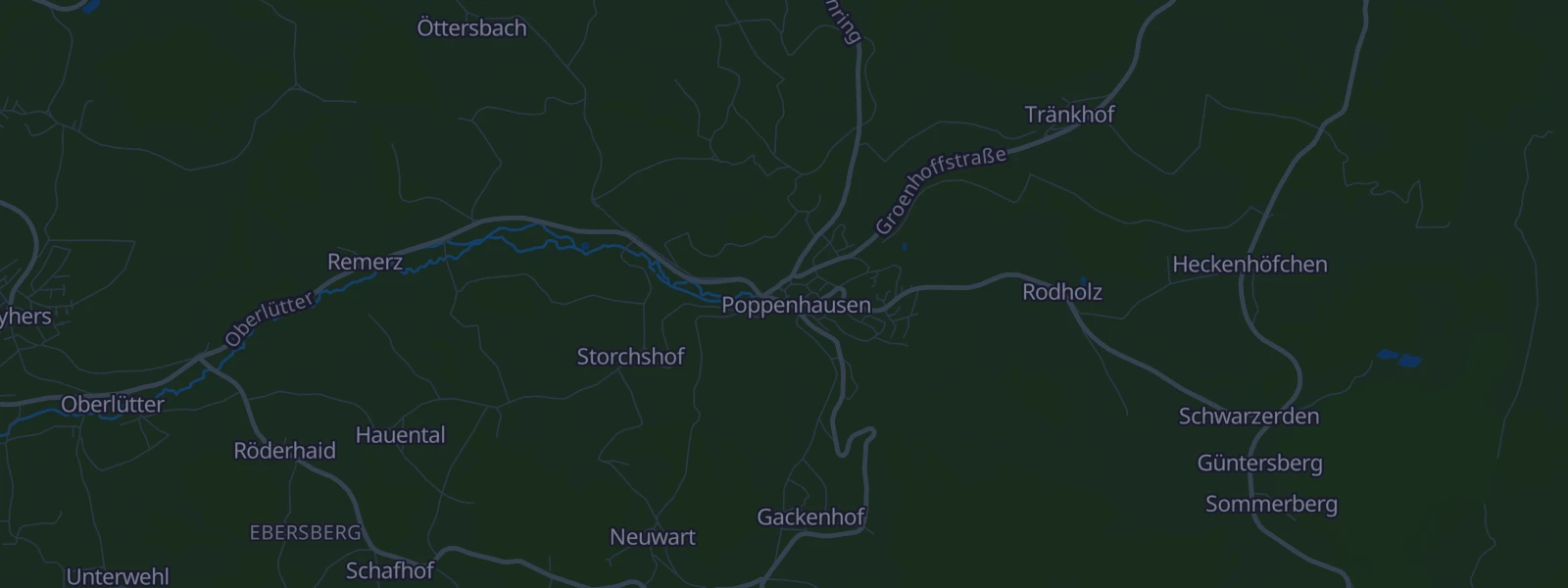 Karte von Poppenhausen (Wasserkuppe)