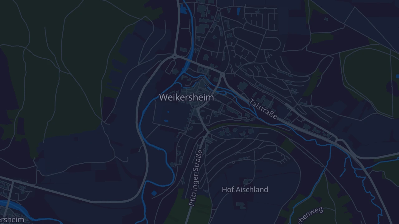 Karte von Weikersheim