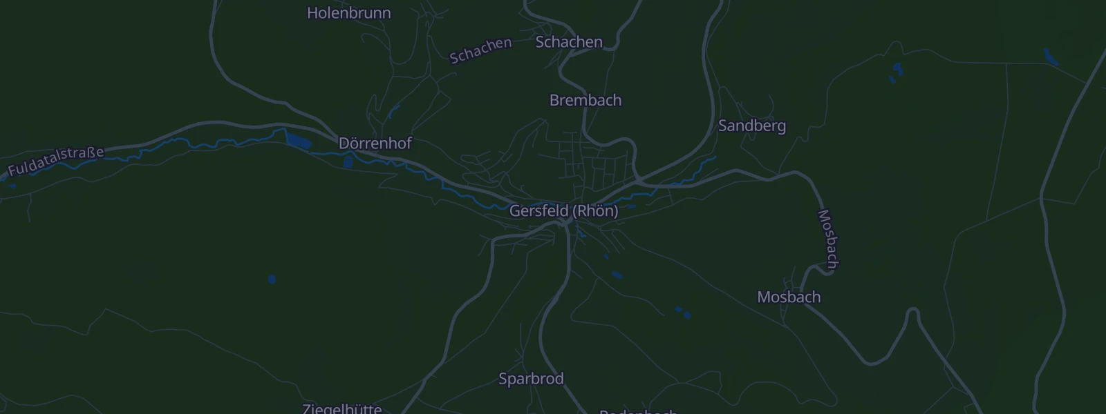 Karte von Gersfeld