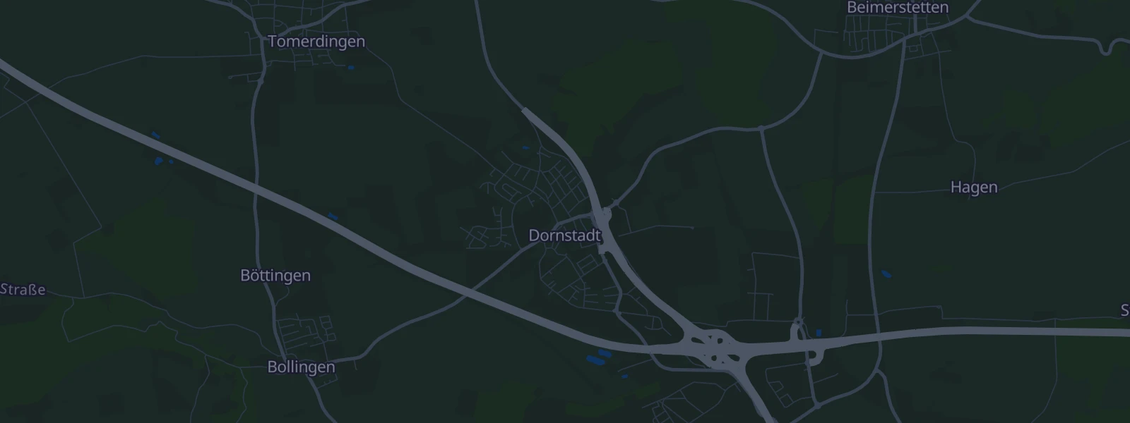 Karte von Dornstadt