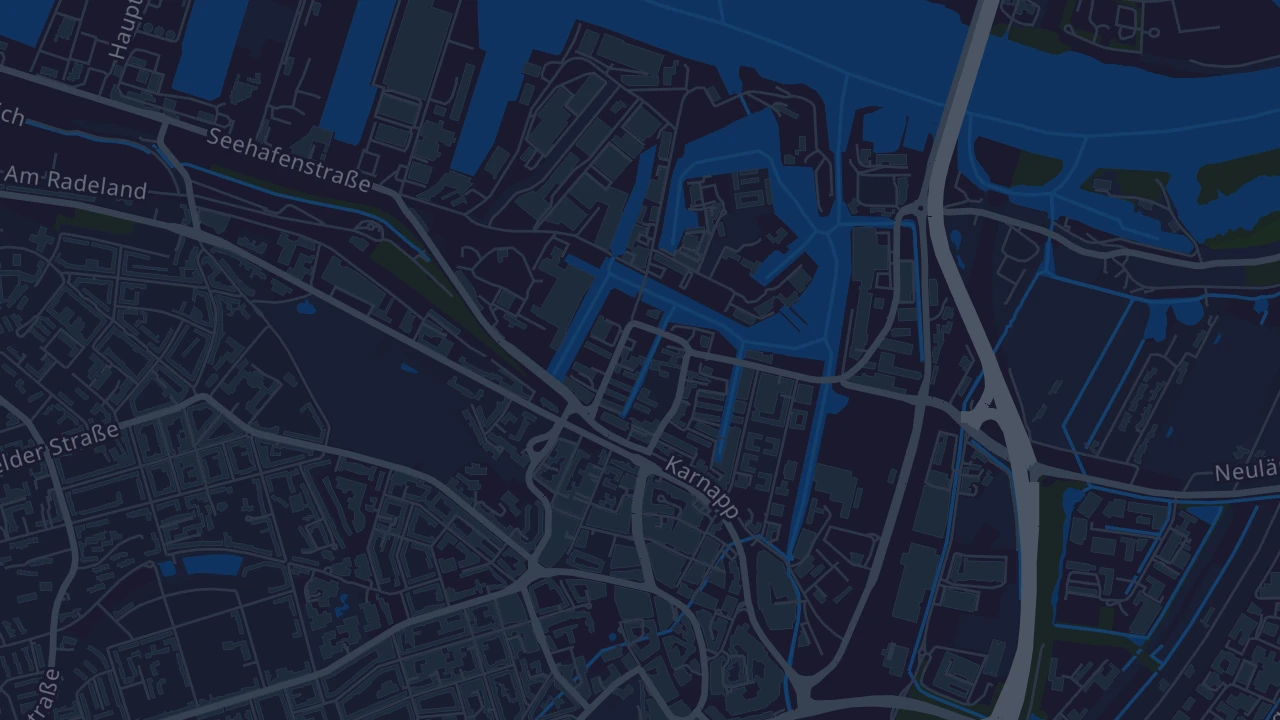 Karte von Hamburg