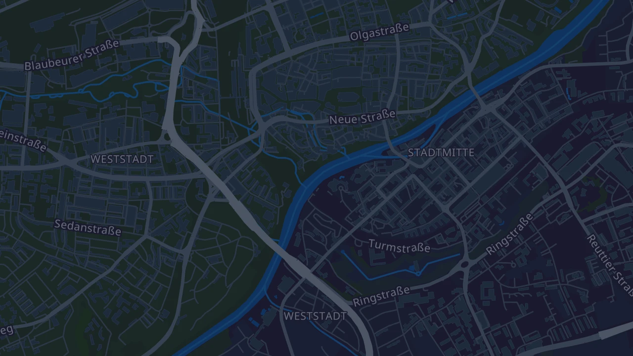 Karte von Ulm