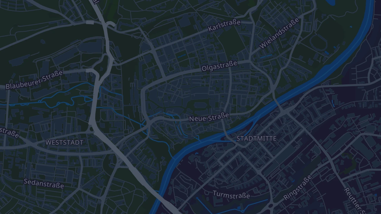 Karte von Ulm