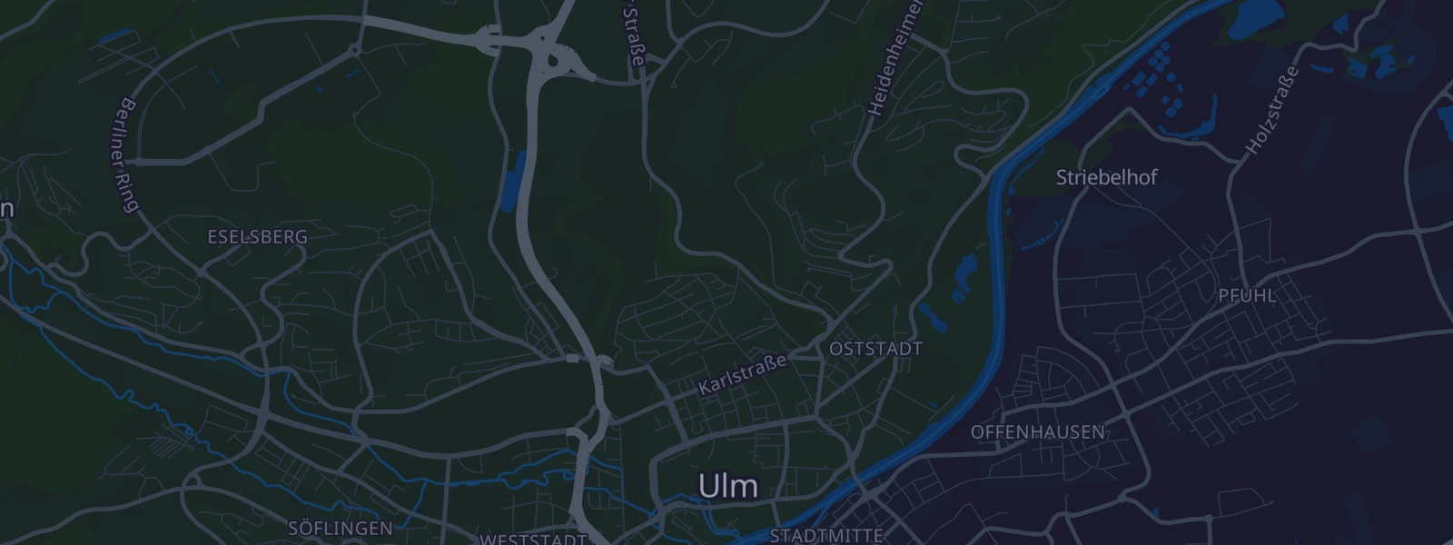 Karte von Ulm