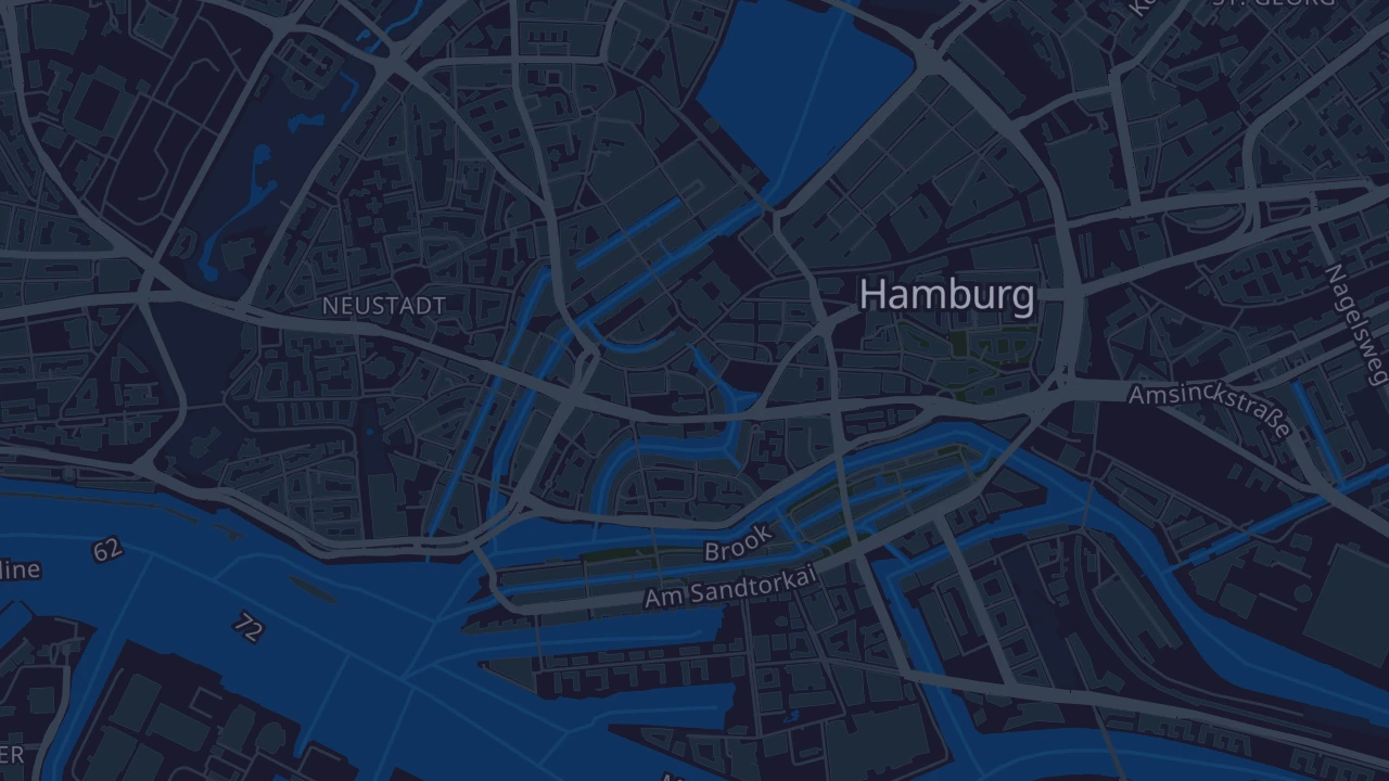 Karte von Hamburg