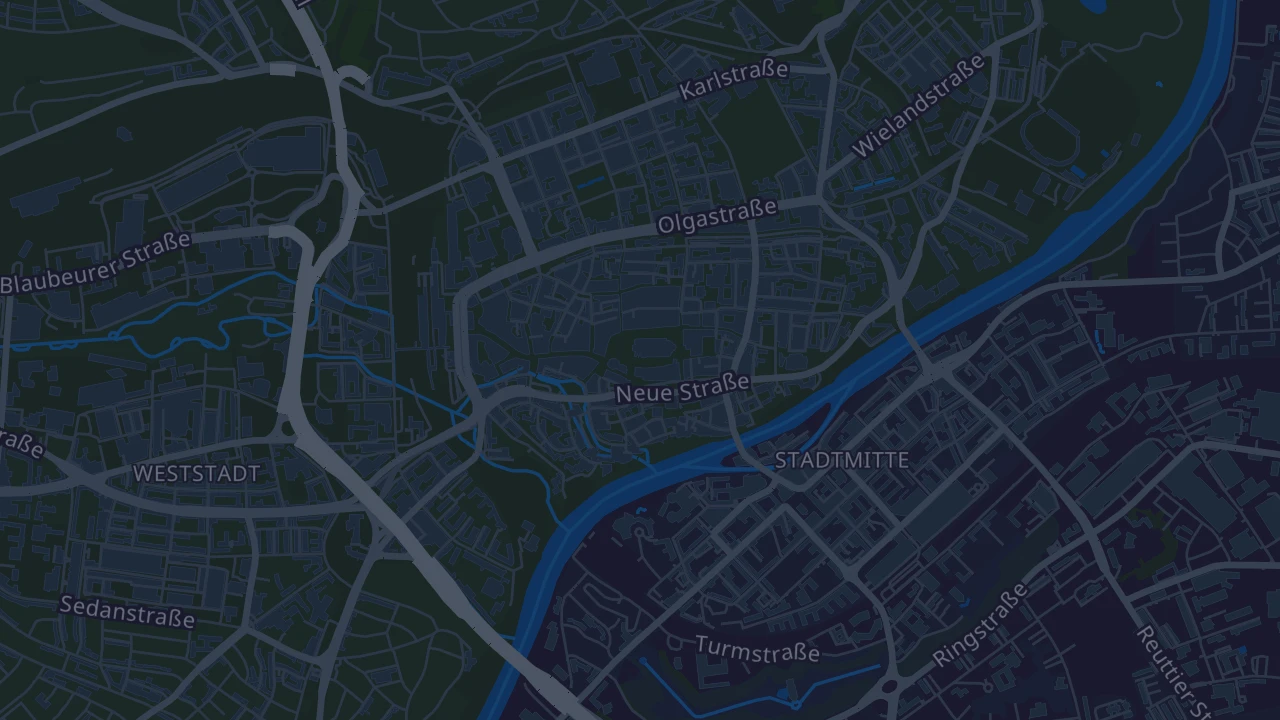 Karte von Ulm