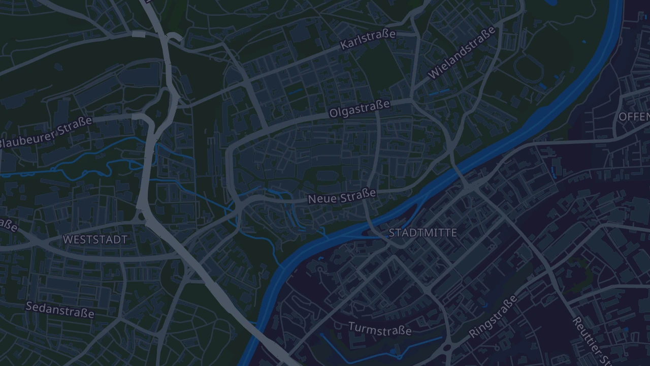 Karte von Ulm