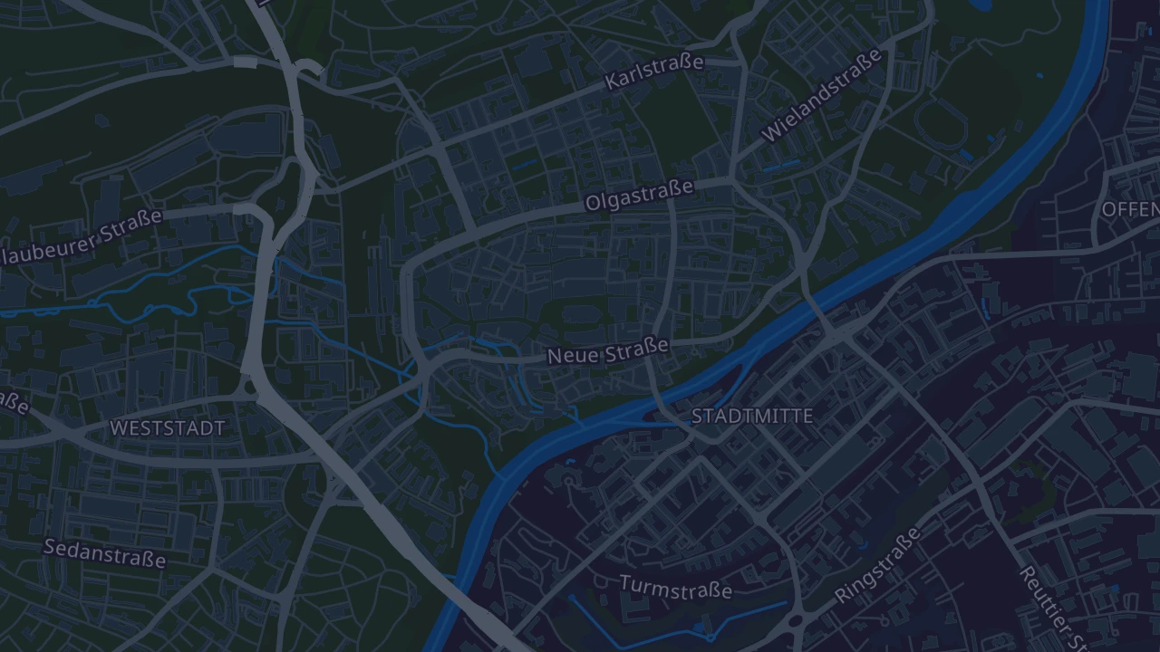 Karte von Ulm