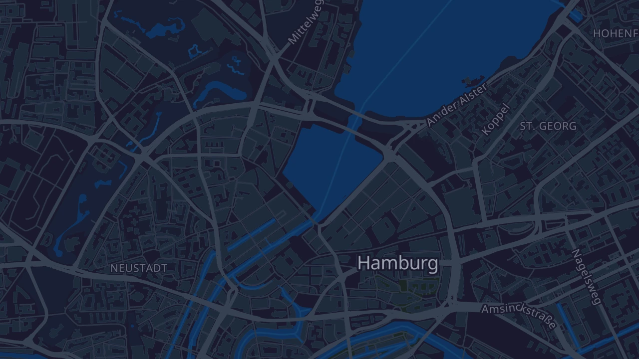 Karte von Hamburg